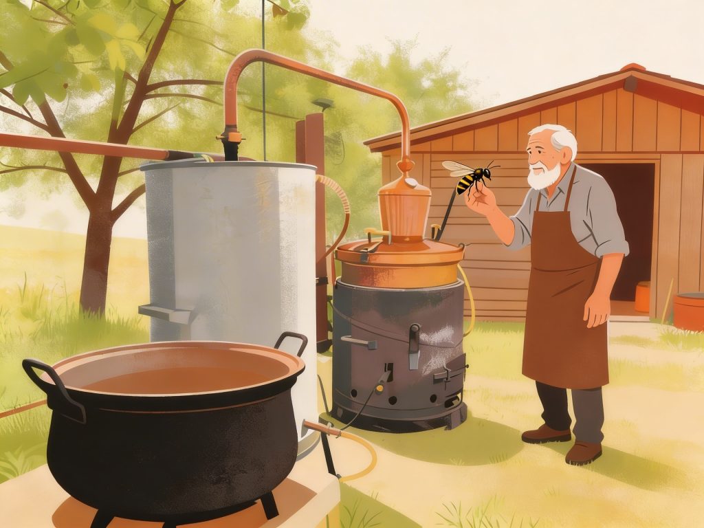 kotao tradicionalni nacin pripreme rakije 1